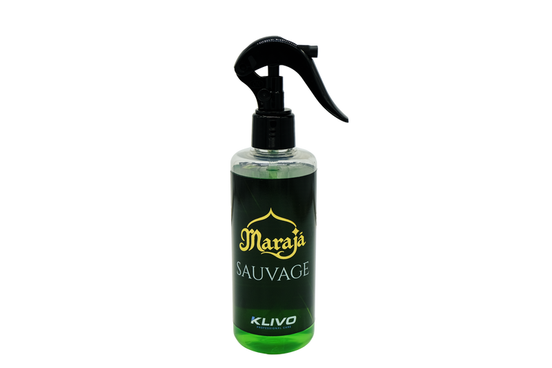 Carica immagine in Galleria Viewer, Deodorante spray Marajà Sauvage – flacone con erogatore a trigger e liquido verde, vista frontale