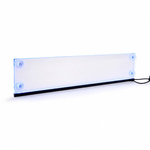 Targa Camion Personalizzata Plexi LED RGB Trasparente con Attacco USB-C