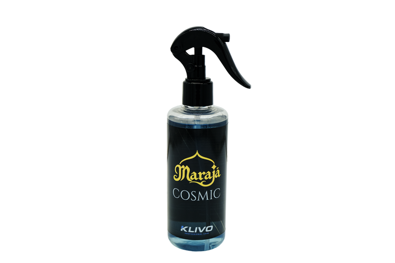 Carica immagine in Galleria Viewer, Deodorante spray Marajà Cosmic – flacone con erogatore a trigger e liquido azzurro, vista frontale
