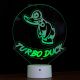 LAMPADA IN PLEXIGLASS ILLUMINATO TURBODUCK